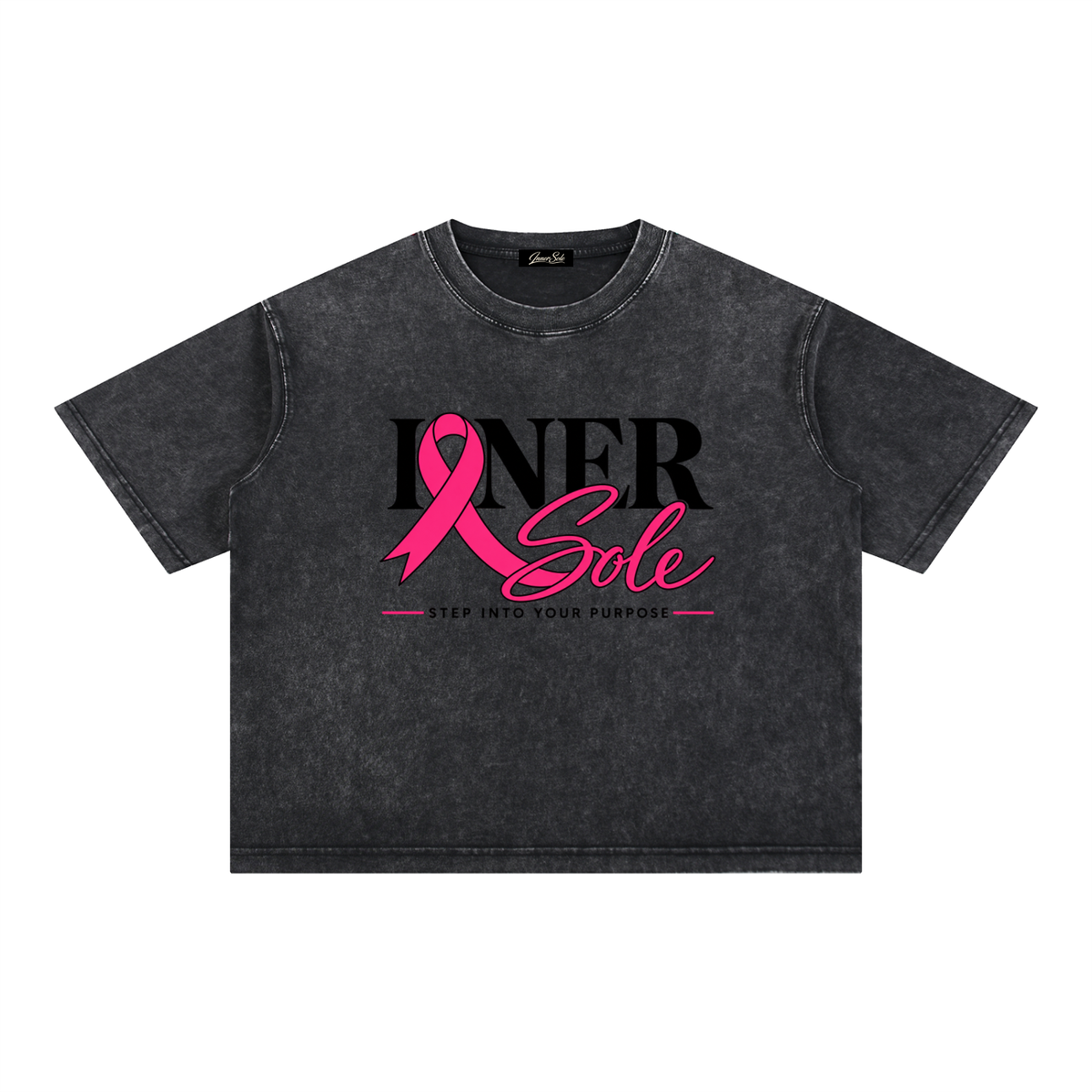 "Pink With Purpose" Boxy Cotton T-Shirt