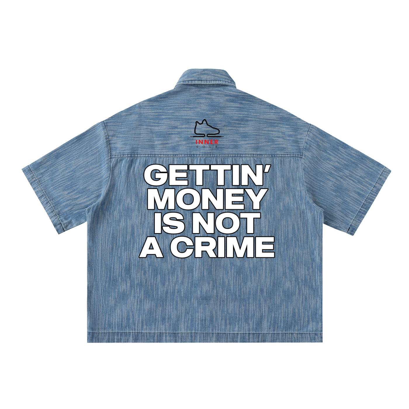 Gettin' Money Denim Button Up