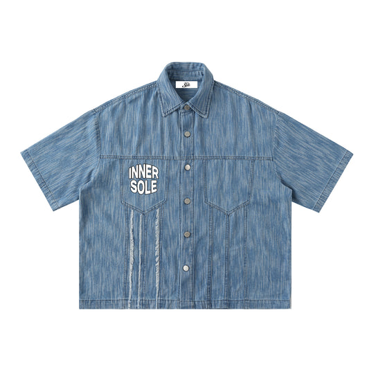 Gettin' Money Denim Button Up