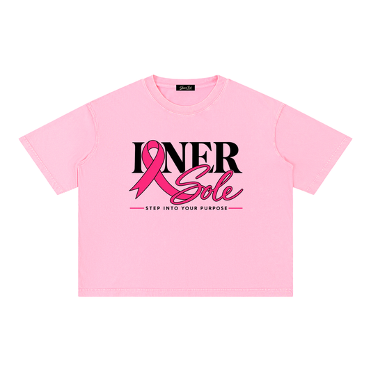 "Pink With Purpose" Boxy Cotton T-Shirt
