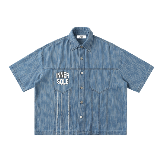 Gettin' Money Denim Button Up