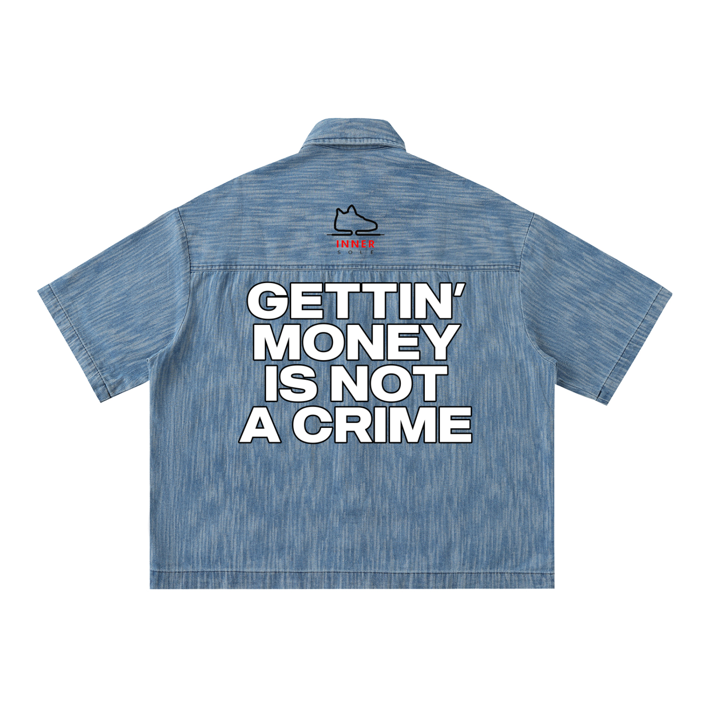 Gettin' Money Denim Button Up