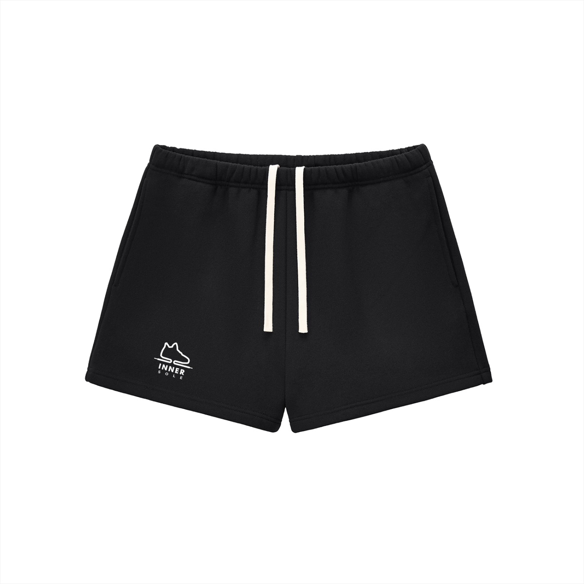 INNER SOLE Essential Fleece Sweat-Shorts (WHITE)