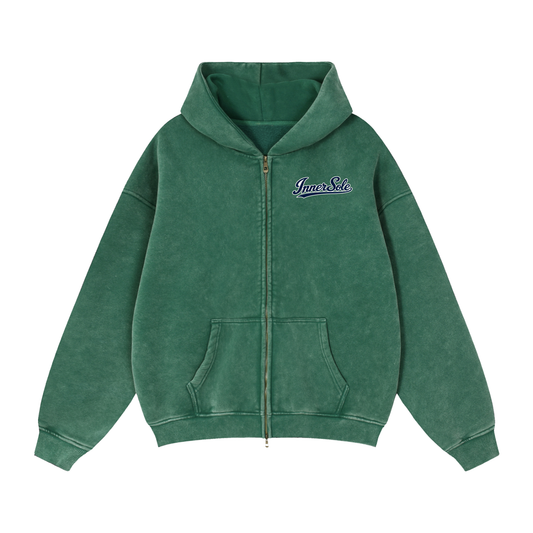 INNER SOLE Zip-Through Boxy Hoodie